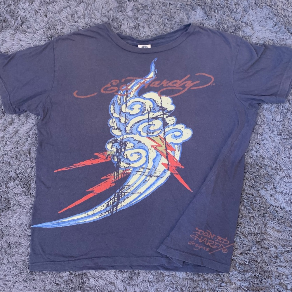 Ed hardy tiger tshirt y2k